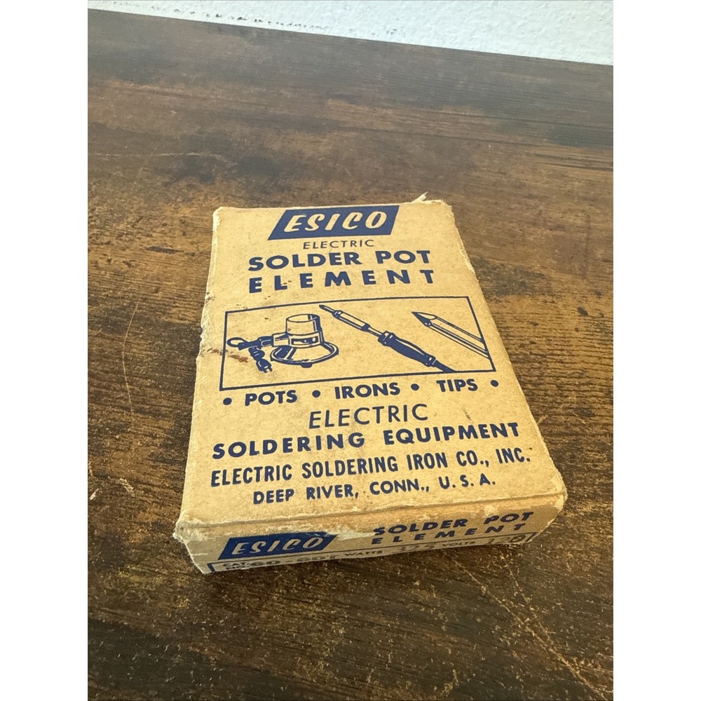 Esico Solder Pot Heating Element 60 / 60T — 325W, 120V — New Old Stock